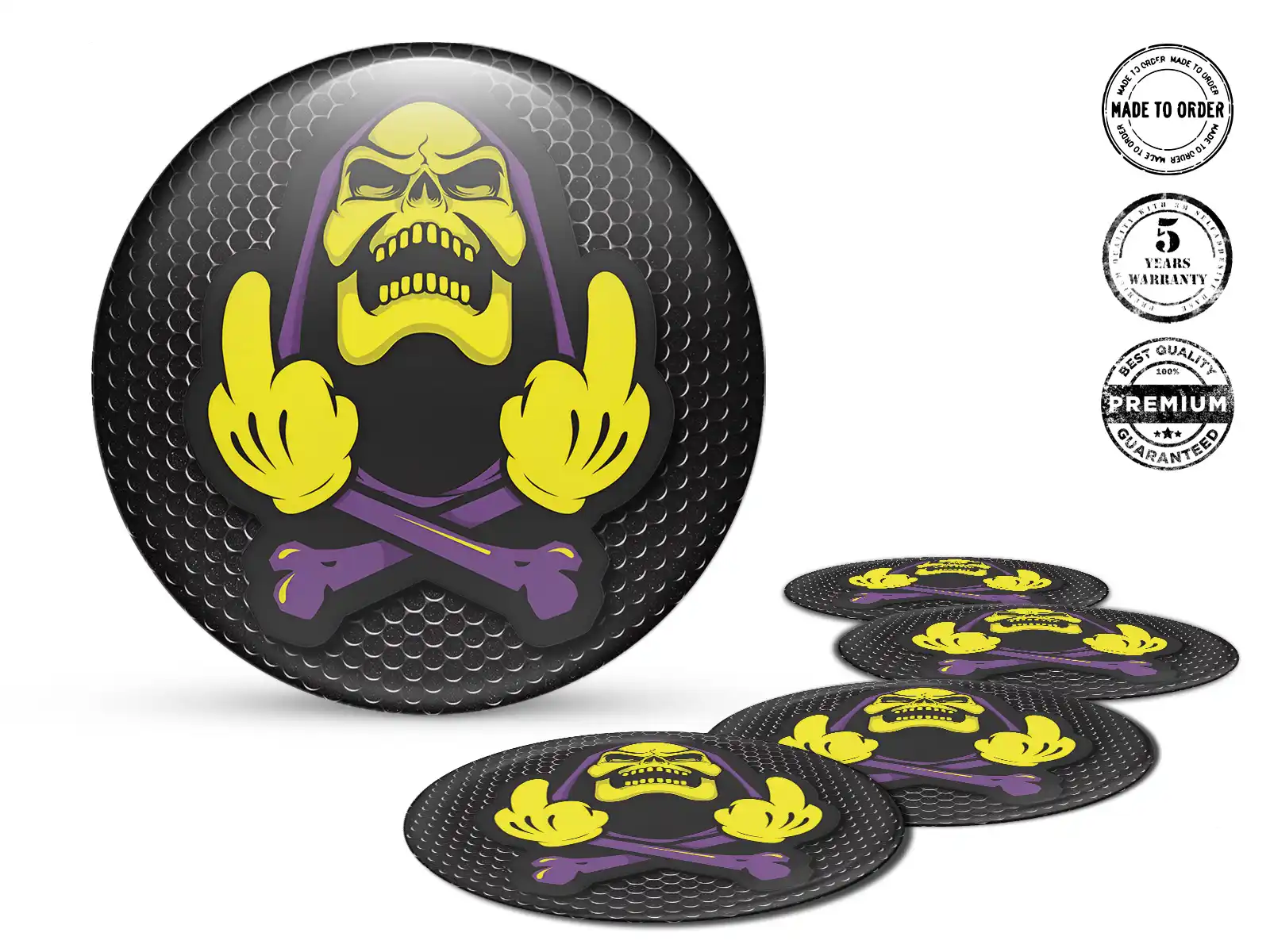 Resin Domed Stickers Gravity Force Thrust